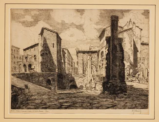 Portico di Ottavia e rovine del Teatro di Marcello