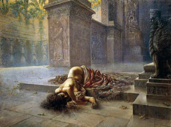 Semiramide morente sulla tomba di Nino