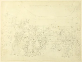 Studio per la mostra di disegni acquerellati, Old Bond Steet, da Microcosmo di Londra