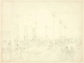 Studio per la Workhouse, Parrocchia di St. James, da Microcosmo di Londra