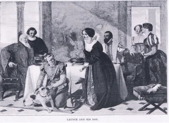 Launce e il suo cane, da The Magazine of Art 1893, Cassell and Company