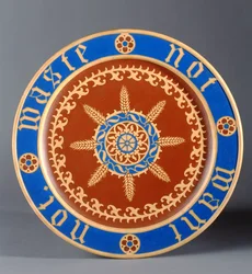 Piatto del pane, prodotto da Minton and Company, c.1849