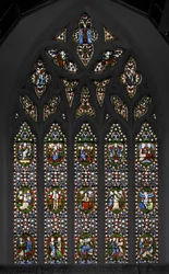 Misteri del Rosario, finestra est della cappella, 1847