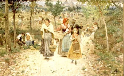 Ritorno dalla festa del villaggio