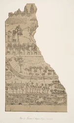 Trionfo dei re assiri (Kouyunjik), da Monumenti di Ninive, pub. 1849