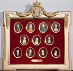 Giuseppe II (1741-90) Imperatore del Sacro Romano Impero e Re di Boemia e Ungheria e i suoi fratelli e sorelle, inclusa sua sorella Maria Antonietta (1755-93)