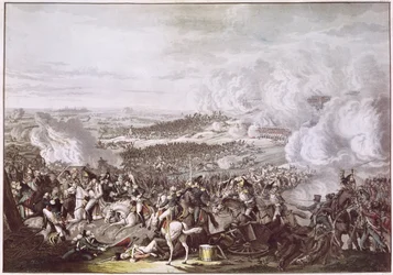La fuga di Napoleone (1769-1821) dopo la battaglia di Waterloo, 18 giugno 1815, c.1815-30