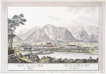 Veduta di Hall in Tirol, 1779-1792