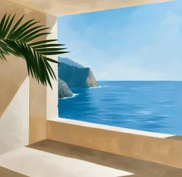 Vista sul mare da Palm Leaf