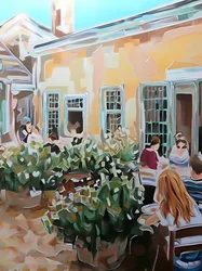 Terrazza del caffè estivo