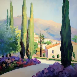 Soleggiato villaggio mediterraneo