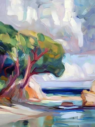 Alberi costieri dai colori vivaci