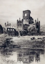 Abbazia di Kirkstall da Sud-Est