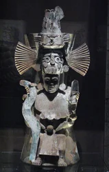 Bruciaprofumi a forma del dio Tlaloc, Tláhuac, tardo periodo postclassico, ca. 1500