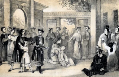 Il popolo cinese venduto come schiavo dai Tartari, dopo la loro conquista da parte di Zinguis-Khan