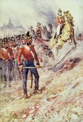 Sir John Moore (1761-1809) a Corunna, 16 gennaio 1809, da British Battles on Land and Sea, a cura di Sir Evelyn Wood (1838-1919), pubblicato per la prima volta nel 1915