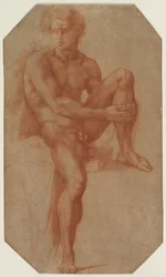 Nudo maschile seduto