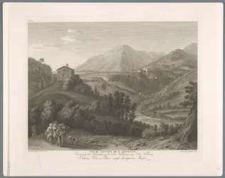Veduta di San Cosimato (suite di sei vedute dei dintorni di Roma)