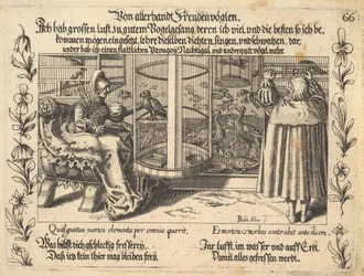 Von allerhandt Freudenvöglen, illustrazione da Petrarca, Glück und Unglück Spiegel