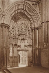 Cappella del vescovo Alcock dal Reho-Choir, cattedrale di Ely