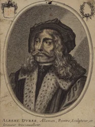Albrecht Durer, pittore e incisore tedesco (incisione)