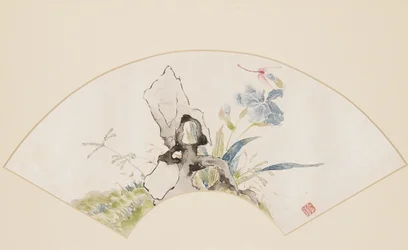 Giglio, roccia e libellula, XIX secolo 1801-1900