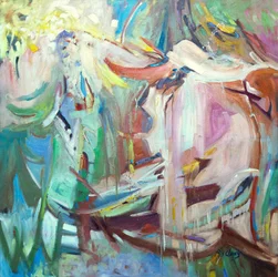 Tutte le stagioni, 1980-95 circa (olio su tela)