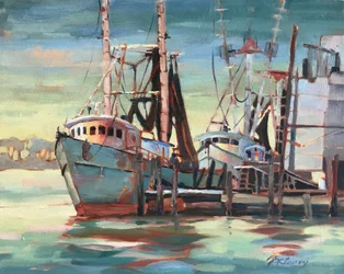 Flotta da pesca Biloxi Gulfport Mississippi