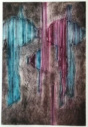 Coperta di corvo, 1980-90 circa (stampa monotipo)