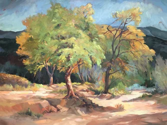 Caduta sul Rio Grande Beto Junction, 2001 (olio su tela)