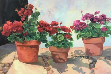 Geranio Serie 1, 1990-2005 circa (olio su tela)