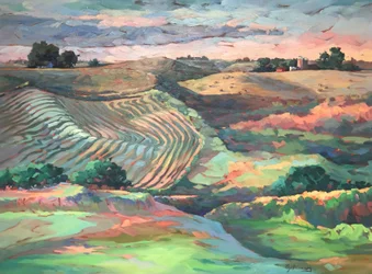Serie Ritmo della Terra delle Colonie, 1980-2000 circa (olio su tela)
