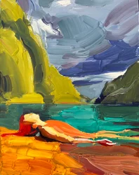 Arrendersi, 05/03/2024 (olio su tela gesso primerizzata)