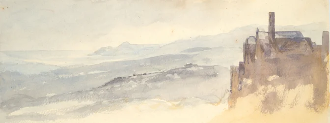 Paesaggio: Case su una scogliera