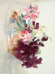 Fiori rosa e viola