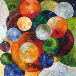 Cerchi astratti colorati
