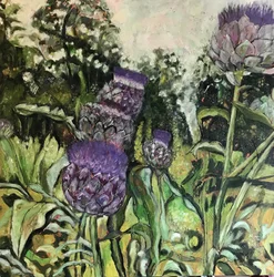Il giardino dei carciofi viola