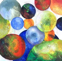 Sfere geometriche dai colori vivaci