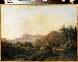 Paesaggio con sentiero