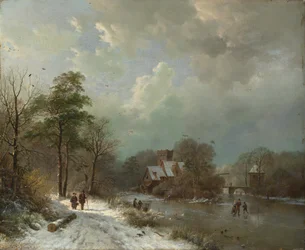 Paesaggio Invernale, Olanda, 1833