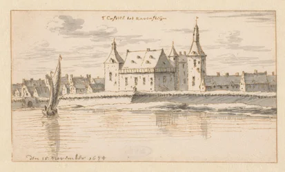 Veduta del Castello di Ravenstein, Noord-Brabant
