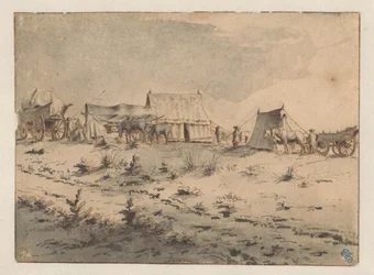 Veduta di una base militare