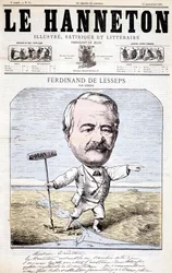 Ferdinand de Lesseps - di Gédéon, in "Le Hanneton" del 12/09/1867