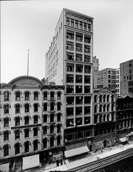 Clifton House, Thomas Church building e J. P. Atwater building, Chicago, Illinois, USA, c.1900