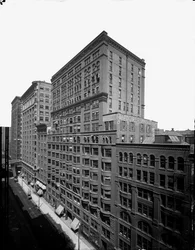 Dearborn Street a nord di Congress, Chicago, Illinois, USA, c.1905