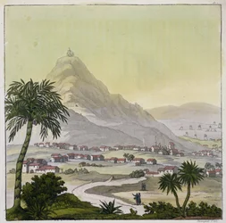 Veduta della città di Lima, Perù, da 
