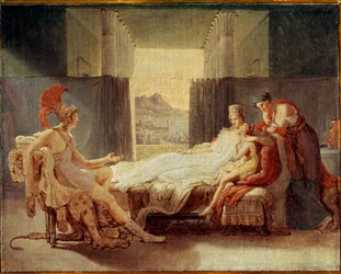 Schizzo per Enea che racconta a Didone le disgrazie di Troia, prima del 1813