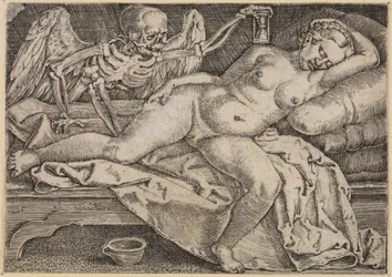 La donna riposante e la morte