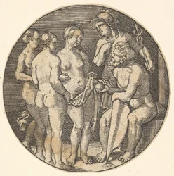 Giudizio di Paride copia, XVI secolo