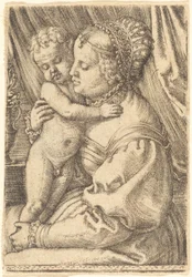 Madonna con vaso di fiori